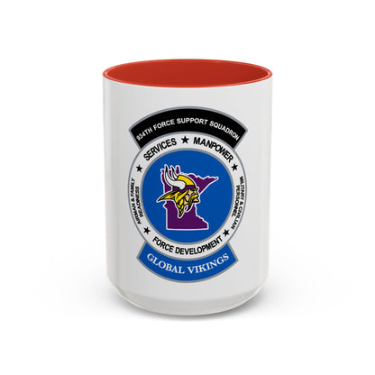 934th Force Support Sq. GLOBAL VIKINGS (U.S. Air Force) Accent Coffee Mug