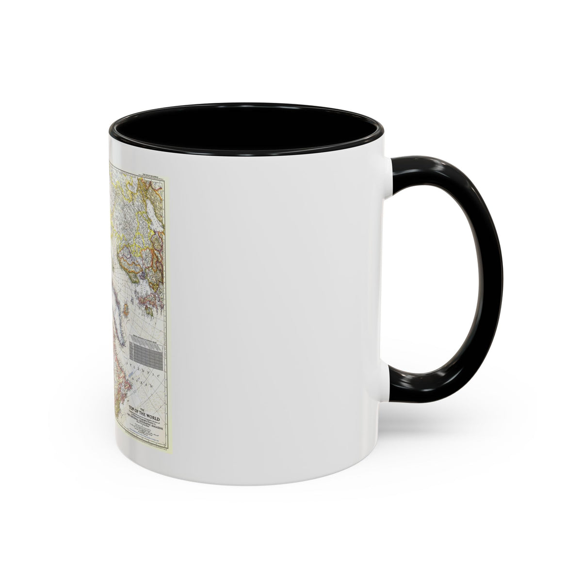 Top Of The World (1949) (Map) Accent Coffee Mug