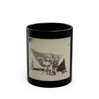 22d New York State Militia Near Harpers Ferry, Va., 1861 I.E.1862 028 (U.S. Civil War) Black Coffee Mug