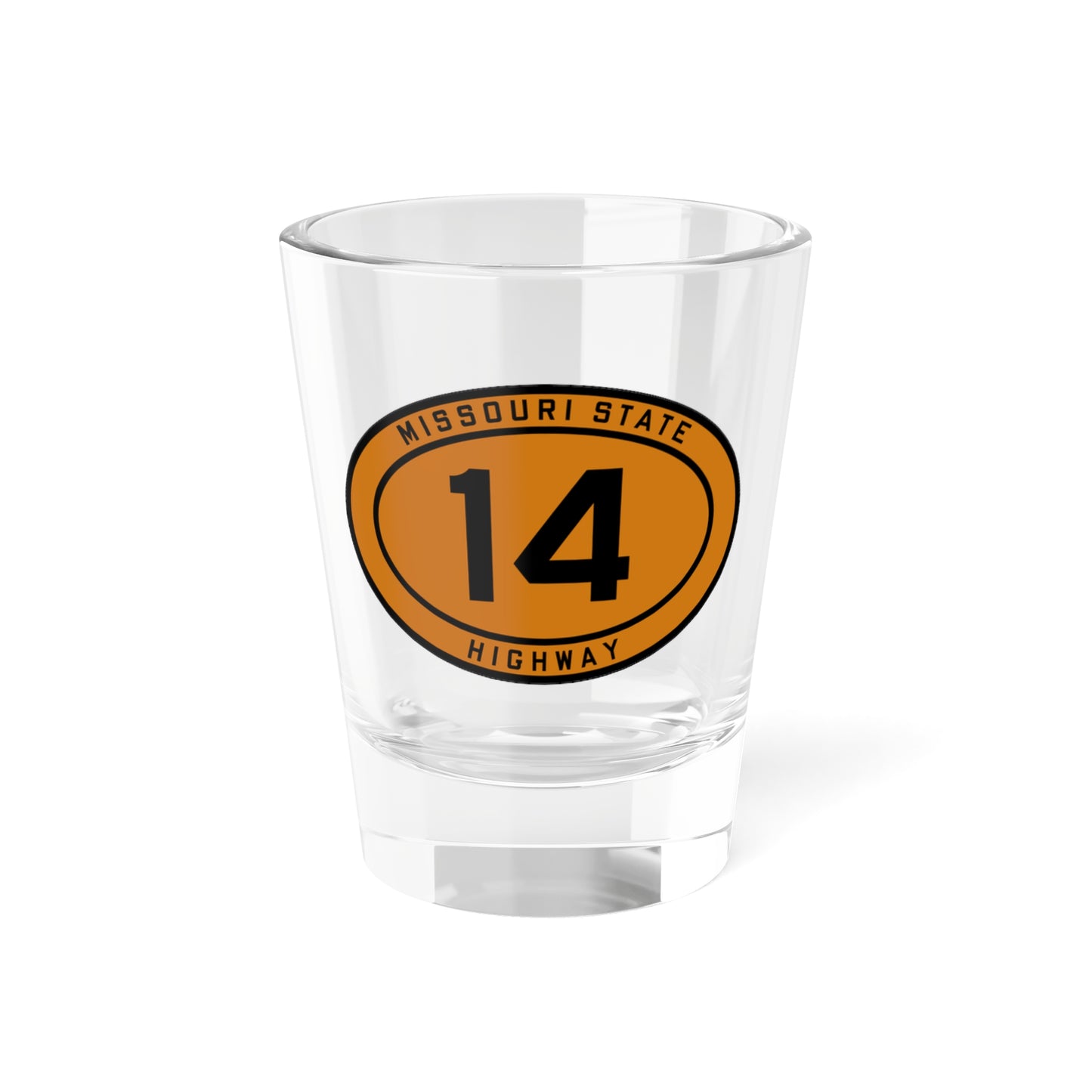 MO-14 1920 (Missouri) (Road Sign) Shot Glass 1.5oz
