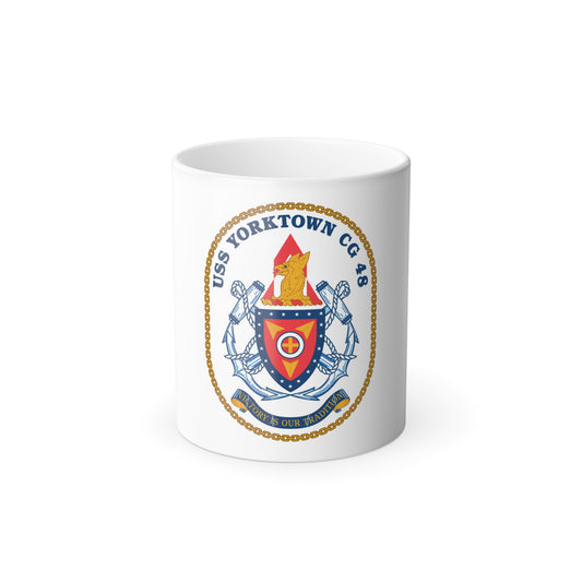 USS Yorktown CG 48 (U.S. Navy) Color Changing Mug 11oz