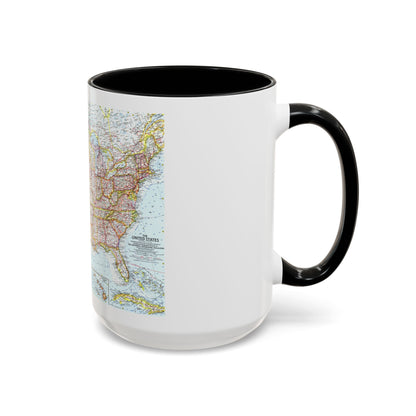 USA - The United States (1961) (Map) Accent Coffee Mug