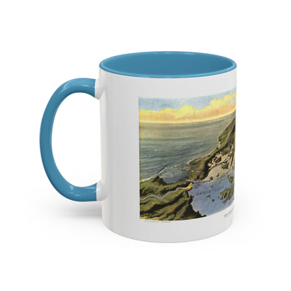 Central America - Panama Canal (1912) (Map) Accent Coffee Mug