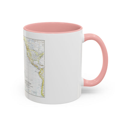 Pacific Ocean - Theater of War (1942) (Map) Accent Coffee Mug