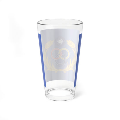 Flag of the Taiwan Garrison Command (China) Pint Glass 16oz