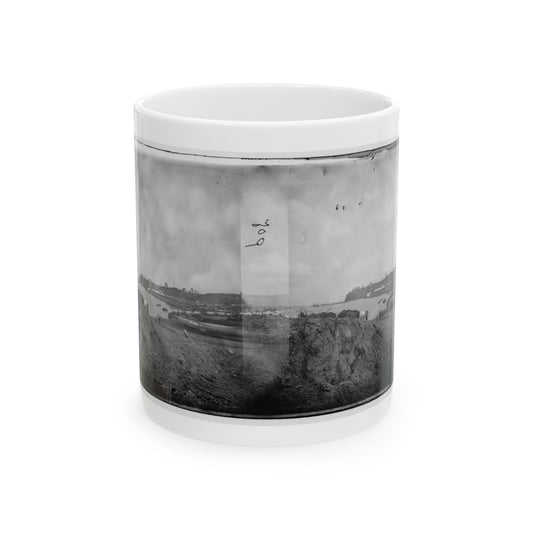 Belle Plain, Virginia. Encampment Of 2d New York And 1st Mass. Heavy Artillery (U.S. Civil War) White Coffee Mug