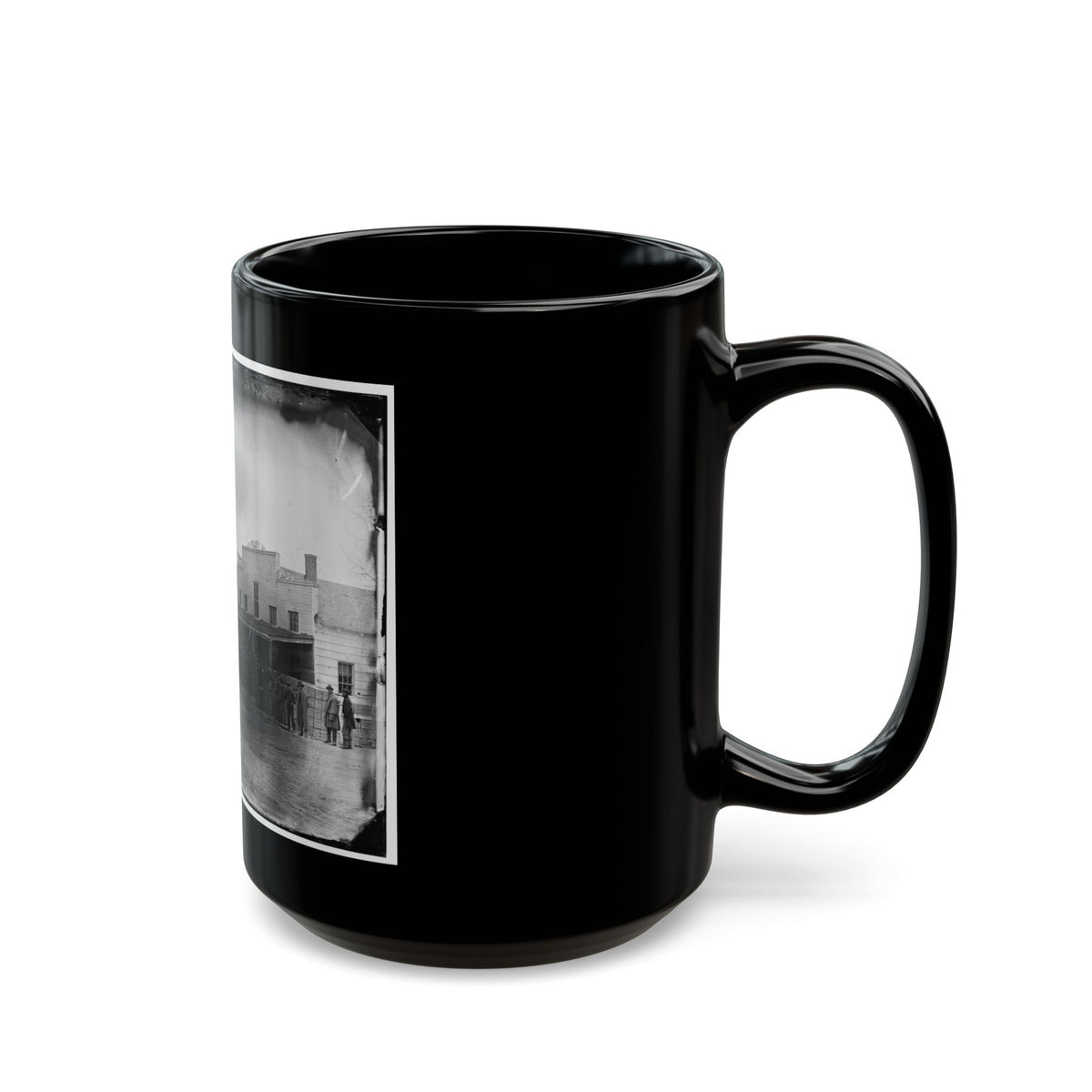 Washington, D.C. Staff, Buildings, And Wagons Of The Medical Department (U.S. Civil War) Black Coffee Mug