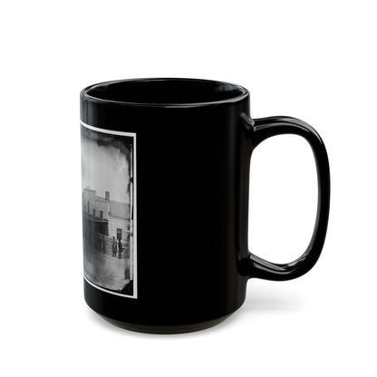 Washington, D.C. Staff, Buildings, And Wagons Of The Medical Department (U.S. Civil War) Black Coffee Mug