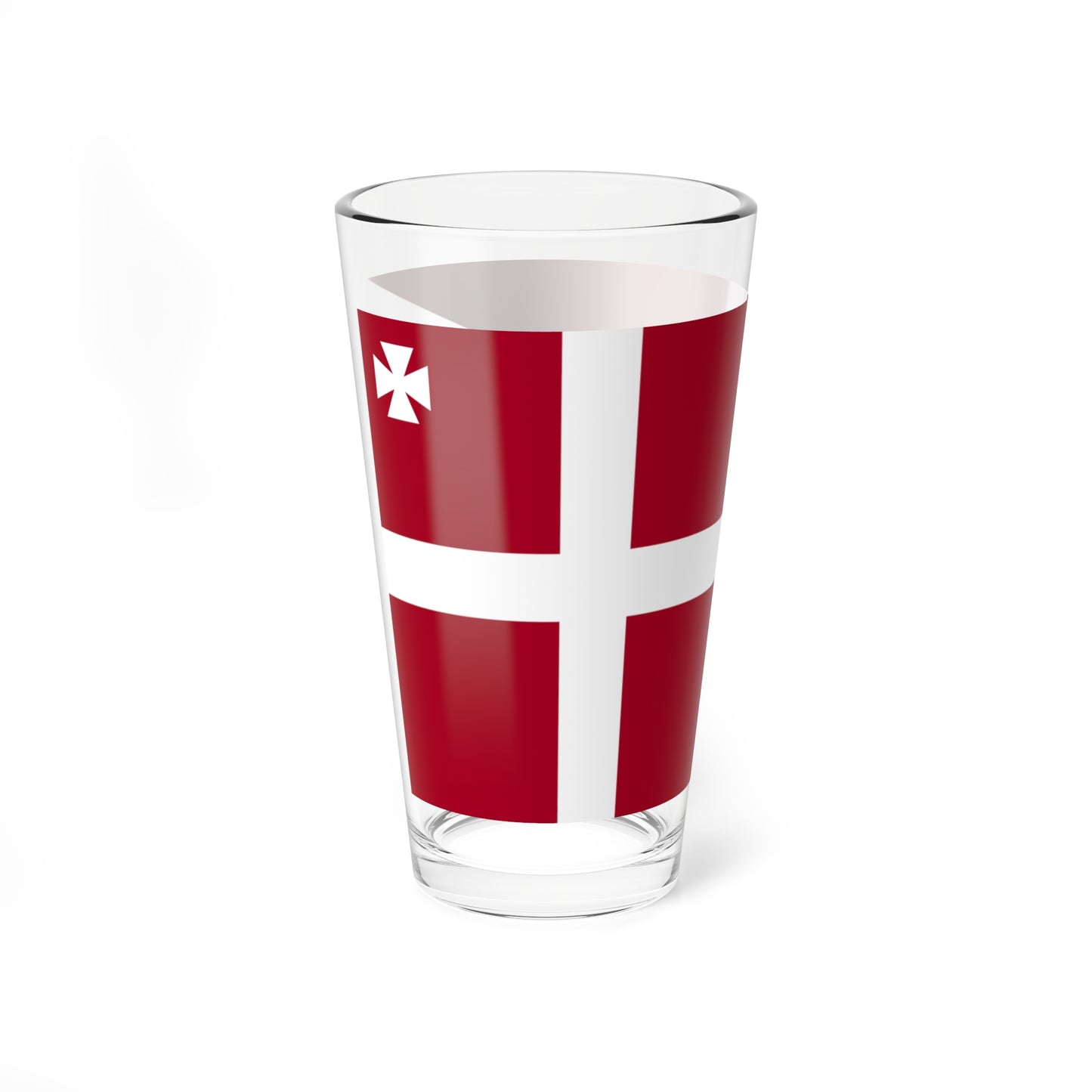 Naval Rank Flag of Denmark - Vice Admiral 1880 (Denmark) Pint Glass 16oz