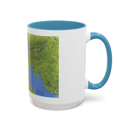 Alps, The (1985) (Map) Accent Coffee Mug