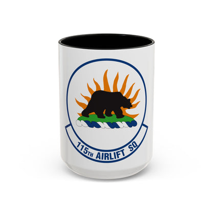 115 Airlift Squadron (U.S. Air Force) Accent Coffee Mug