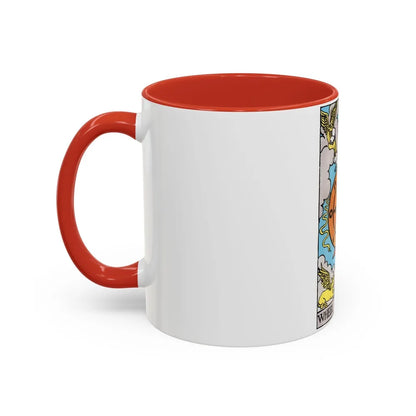 Wheel of Fortune (Tarot Card) Accent Coffee Mug-Go Mug Yourself