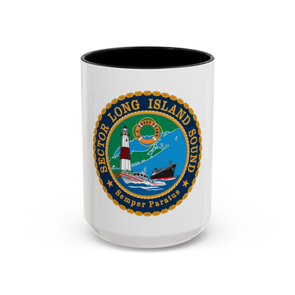 USCG Sector Long Island Sound (U.S. Coast Guard) Accent Coffee Mug