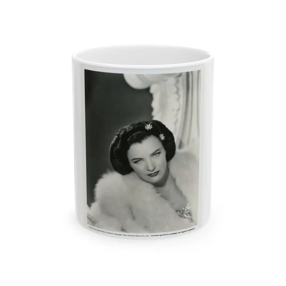 Ella Raines #156 (Vintage Female Icon) White Coffee Mug-11oz-Go Mug Yourself