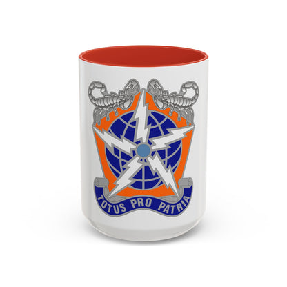 505 Signal Brigade 3 (U.S. Army) Accent Coffee Mug