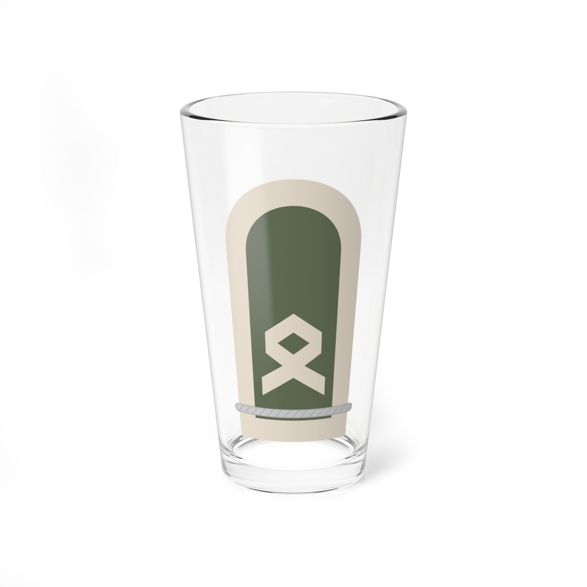Dienstgrad Bundeswehr Heer 154 Oberfaehnrich (Germany) (Military Rank) Pint Glass 16oz