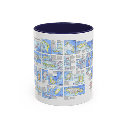 West Indies - Tourist Islands (1981) (Map) Accent Coffee Mug