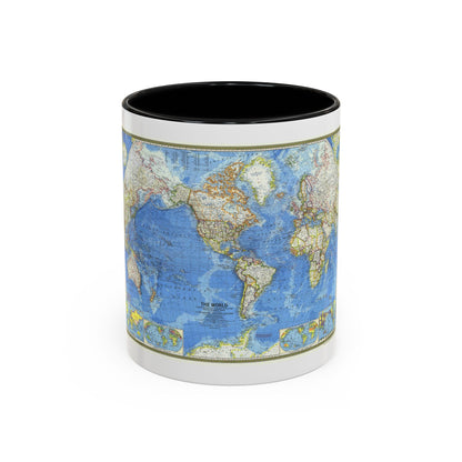 World Map (1970) (Map) Accent Coffee Mug