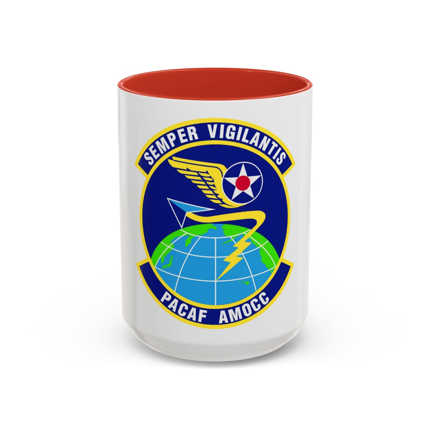 PACAF Air Mobility Operations Control Center (U.S. Air Force) Accent Coffee Mug