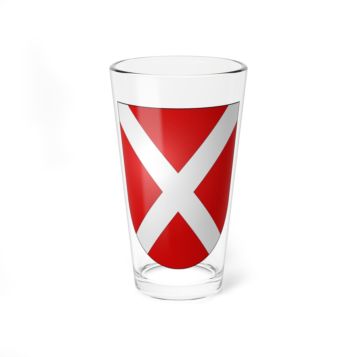 Villaz-St-Pierre-coat of arms (Switzerland) (Coat of Arms) Pint Glass 16oz