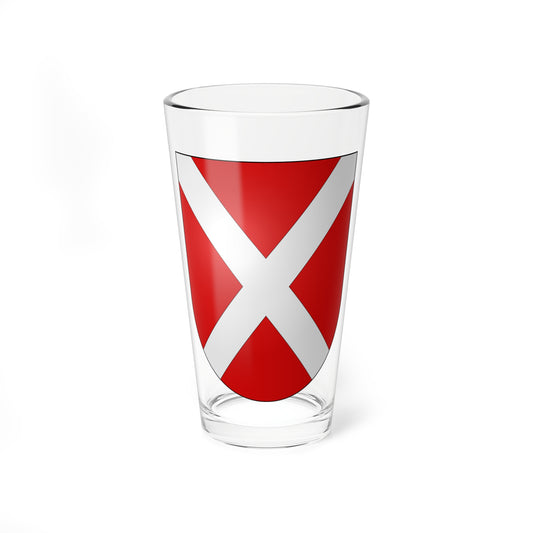 Villaz-St-Pierre-coat of arms (Switzerland) (Coat of Arms) Pint Glass 16oz