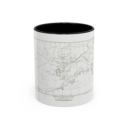 Alaska - Sketch Map (1891) (Map) Accent Coffee Mug