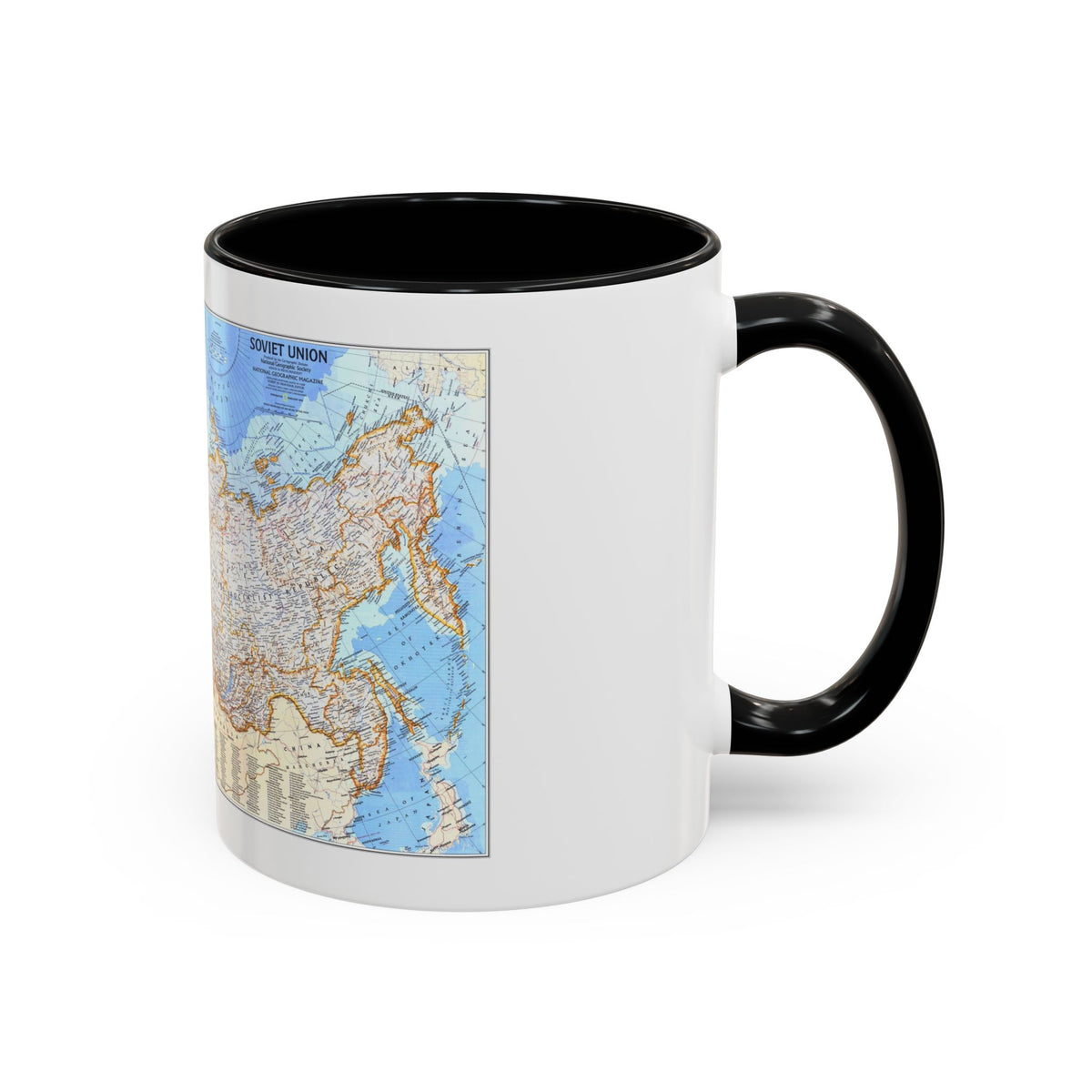 Russia - Soviet Union (1976) (Map) Accent Coffee Mug