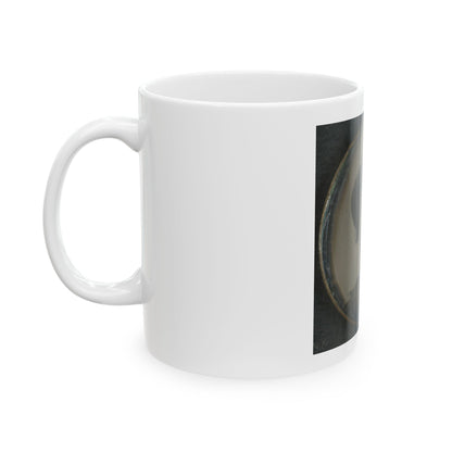 Unidentified Cavalry Soldier In Union Uniform With Sword (U.S. Civil War) White Coffee Mug