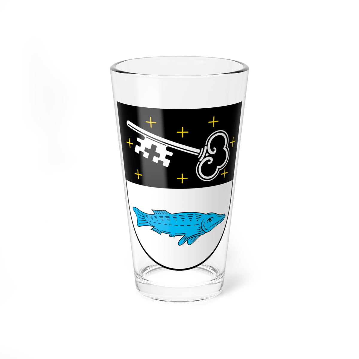 Wappen Bobenheim-Roxheim (Germany) (Coat of Arms) Pint Glass 16oz