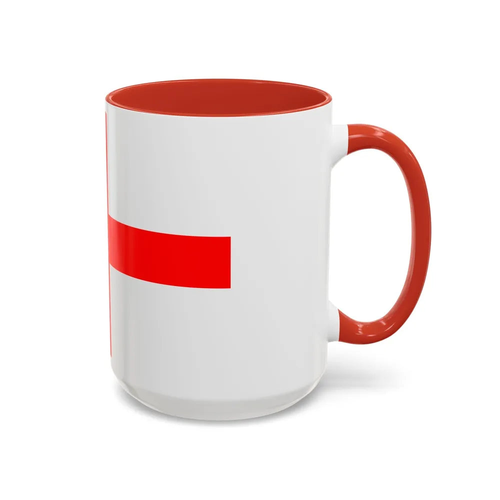 Flag of Alessandria Italy - Accent Coffee Mug-Go Mug Yourself