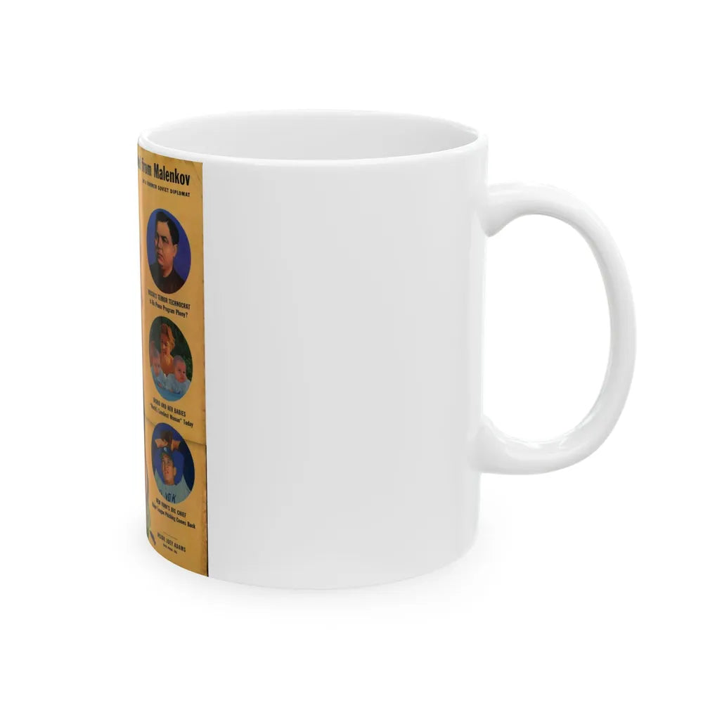 Virginia Mayo #194 - Mag. Cover (Vintage Female Icon) White Coffee Mug-Go Mug Yourself