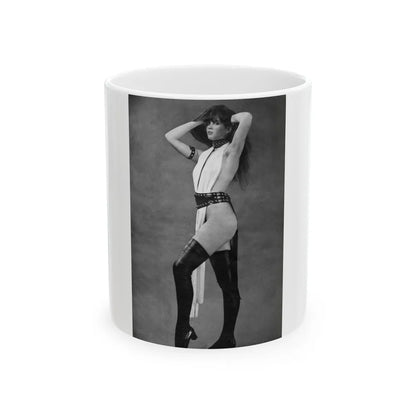 Caroline Munro #262 (Vintage Female Icon) White Coffee Mug-11oz-Go Mug Yourself