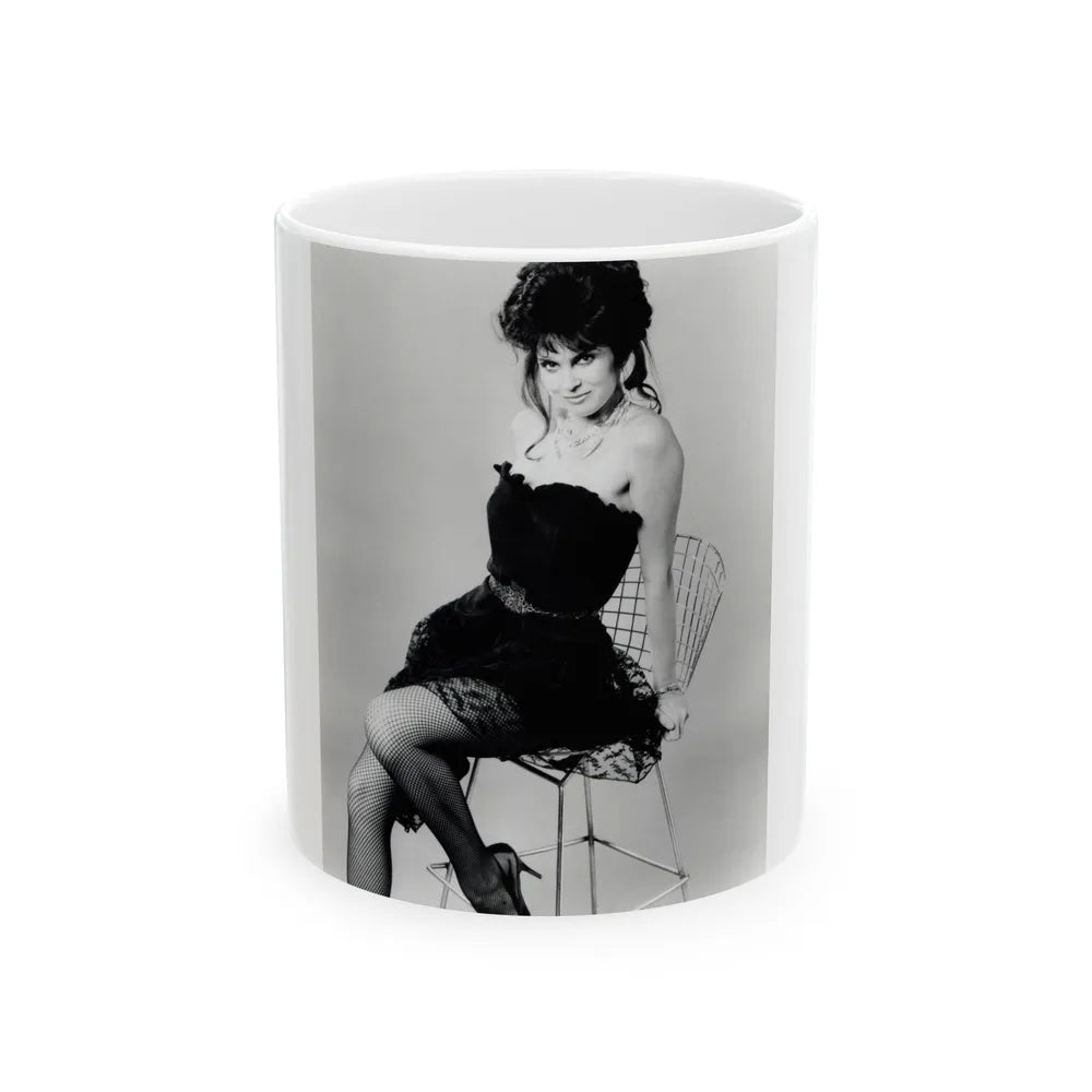 Caroline Munro #326 (Vintage Female Icon) White Coffee Mug-11oz-Go Mug Yourself