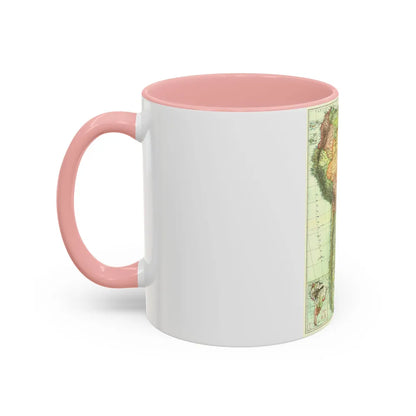 South America (1921) (Map) Accent Coffee Mug-Go Mug Yourself