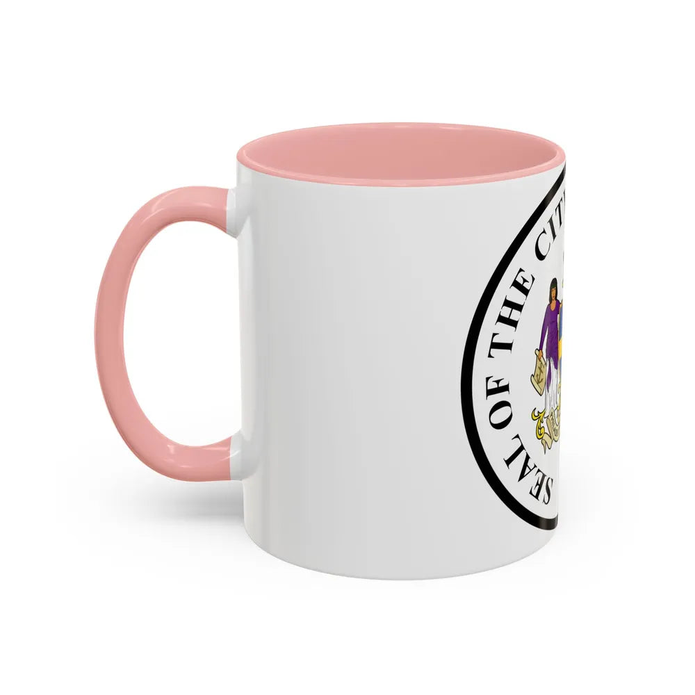 Seal of Philadelphia Pennsylvania - Accent Coffee Mug-Go Mug Yourself