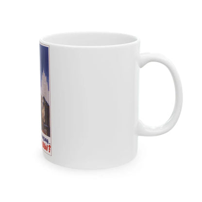 Soviet Era Poster 585 - White Coffee Mug-Go Mug Yourself