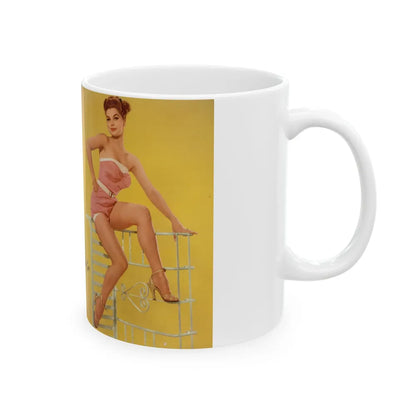 Debra Paget #597 - Modern Screen Pin-Ups Magazine Issue #1 (Vintage Female Icon) White Coffee Mug-Go Mug Yourself