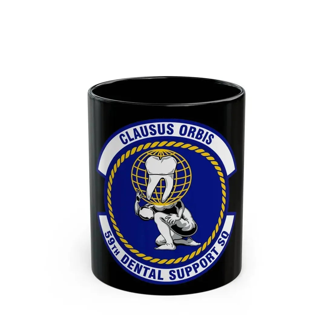 59th Dental Support Squadron (U.S. Air Force) Black Coffee Mug 11oz - Go Mug Yourself