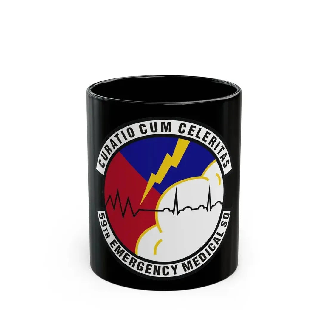 59th Emergency Medical Squadron (U.S. Air Force) Black Coffee Mug 11oz - Go Mug Yourself