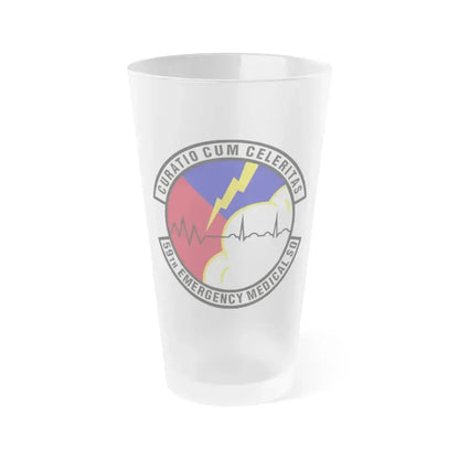 59th Emergency Medical Squadron (U.S. Air Force) Frosted Pint Glass 16oz 16oz Frosted - Go Mug Yourself