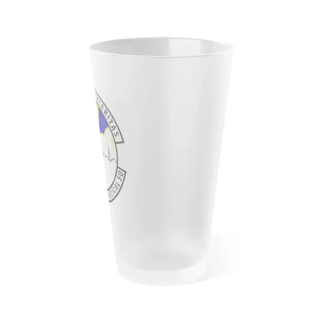 59th Emergency Medical Squadron (U.S. Air Force) Frosted Pint Glass 16oz - Go Mug Yourself