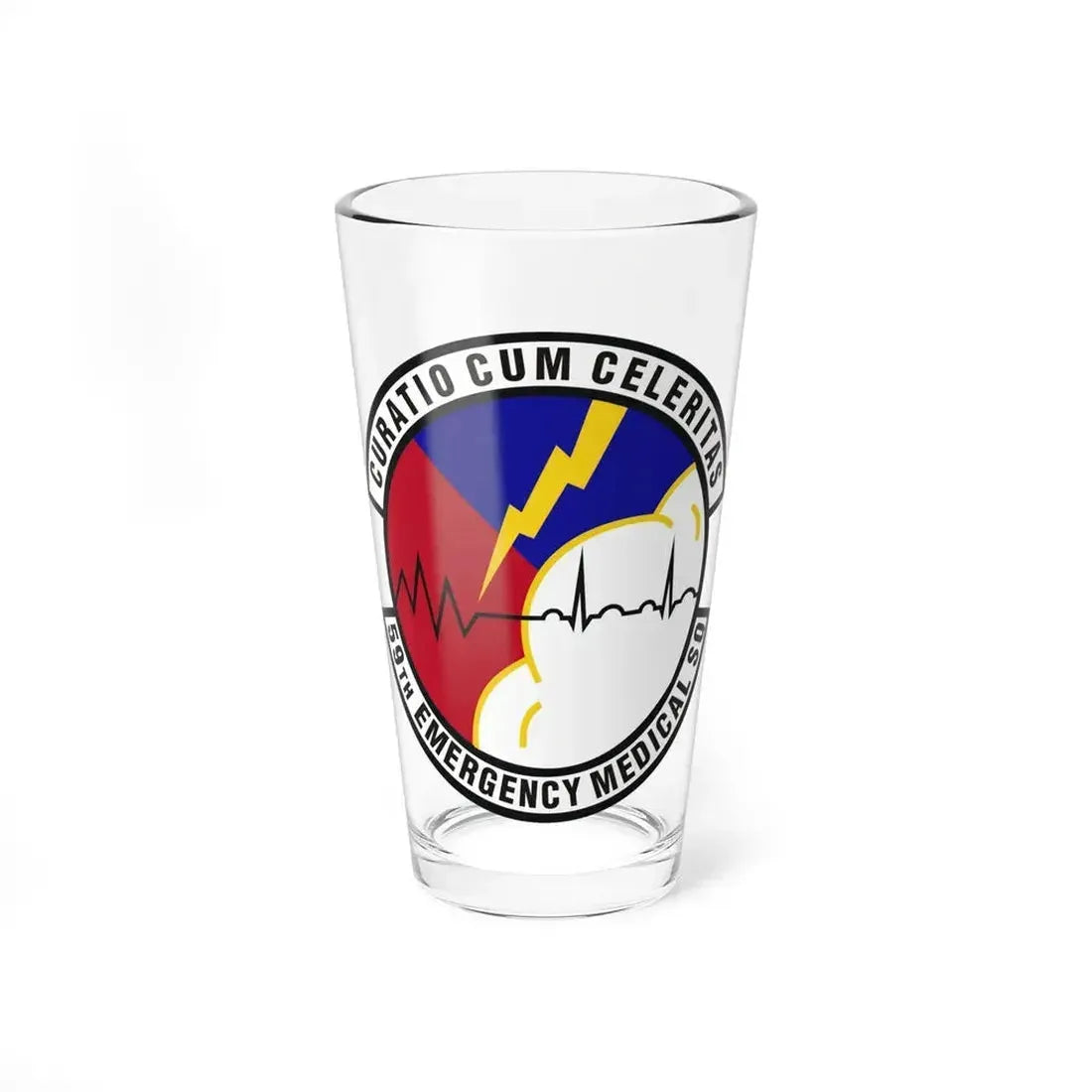 59th Emergency Medical Squadron (U.S. Air Force) Pint Glass 16oz 16oz - Go Mug Yourself