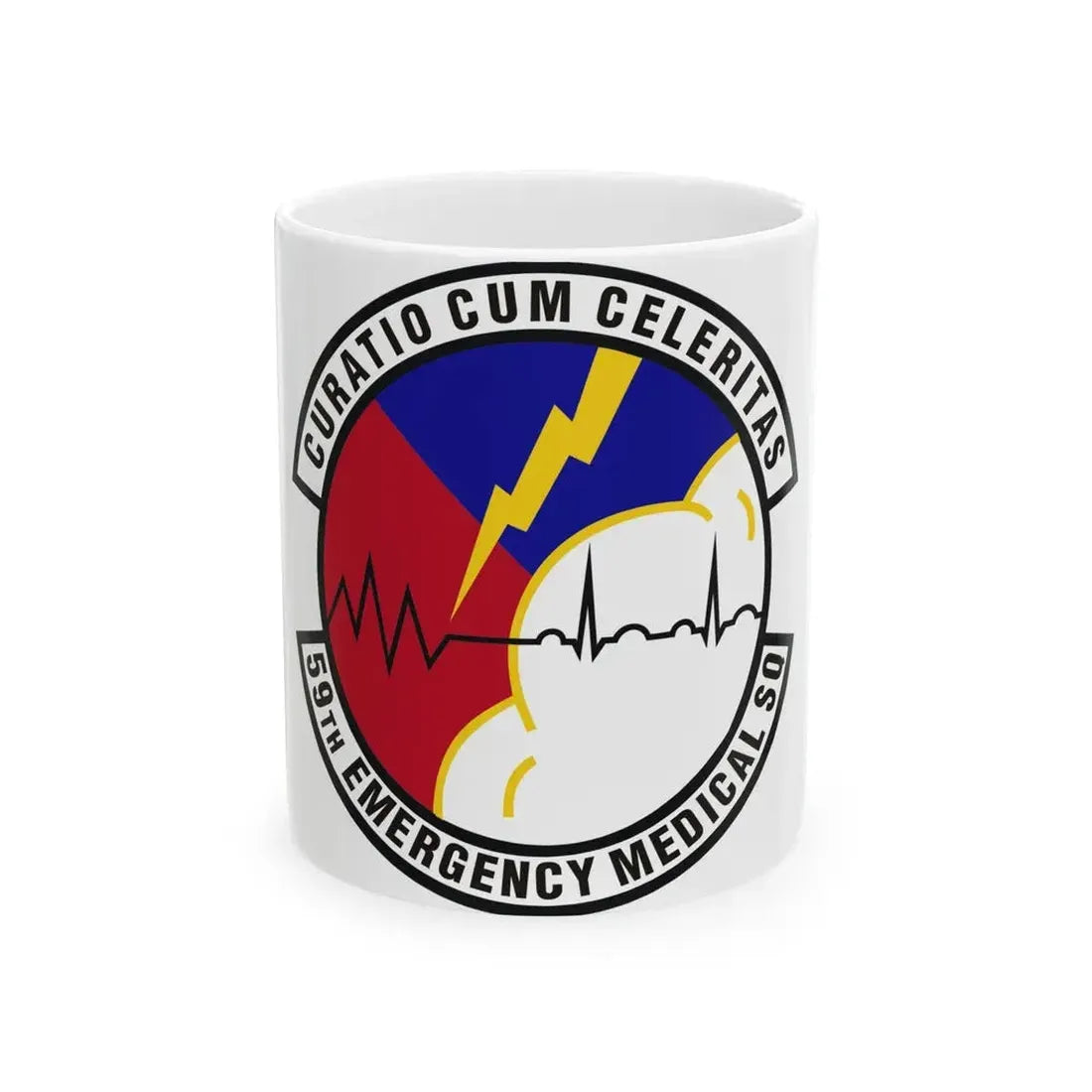 59th Emergency Medical Squadron (U.S. Air Force) White Coffee Mug 11oz - Go Mug Yourself