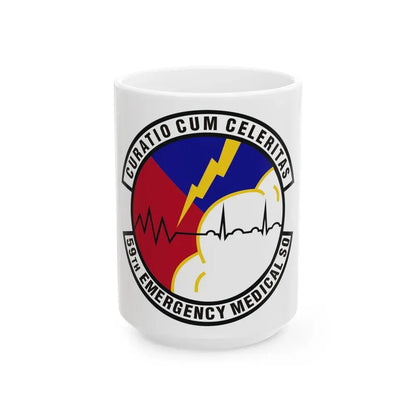 59th Emergency Medical Squadron (U.S. Air Force) White Coffee Mug 15oz - Go Mug Yourself