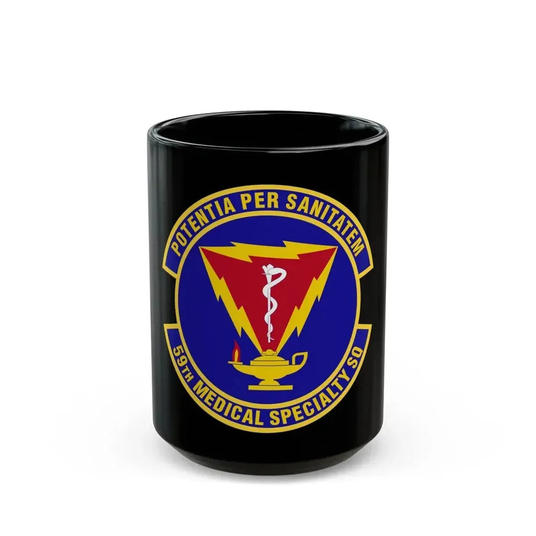 59th Medical Specialty Squadron (U.S. Air Force) Black Coffee Mug 15oz - Go Mug Yourself