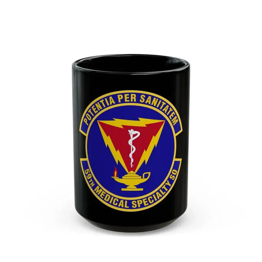 59th Medical Specialty Squadron (U.S. Air Force) Black Coffee Mug 15oz - Go Mug Yourself