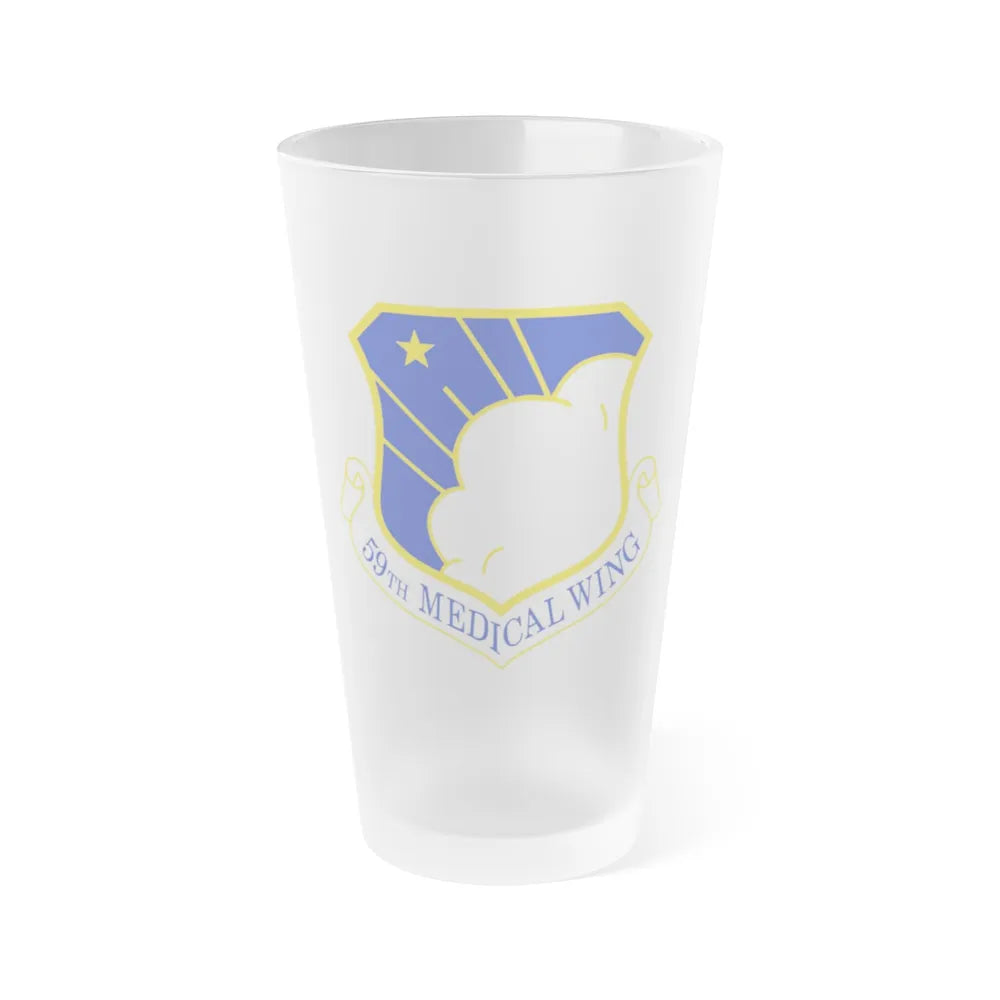 59th Medical Wing (U.S. Air Force) Frosted Pint Glass 16oz-Go Mug Yourself