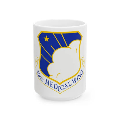 59th Medical Wing (U.S. Air Force) White Coffee Mug-15oz-Go Mug Yourself