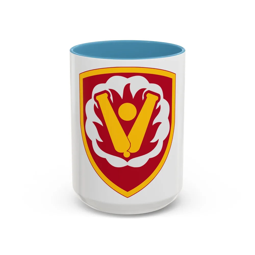 59th Ordnance Brigade (U.S. Army) Accent Coffee Mug-15oz-Light Blue-Go Mug Yourself