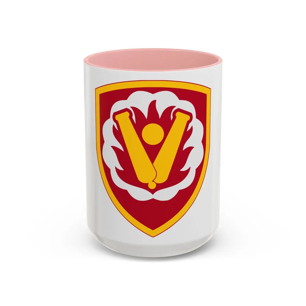 59th Ordnance Brigade (U.S. Army) Accent Coffee Mug-15oz-Pink-Go Mug Yourself